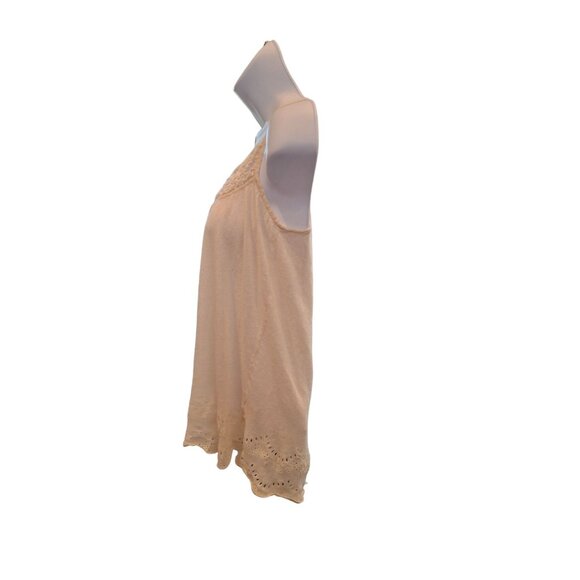 Theory Womens Sleeveless Lace Trim Tunic Top Womens Beige Size Small - Picture 2 of 7